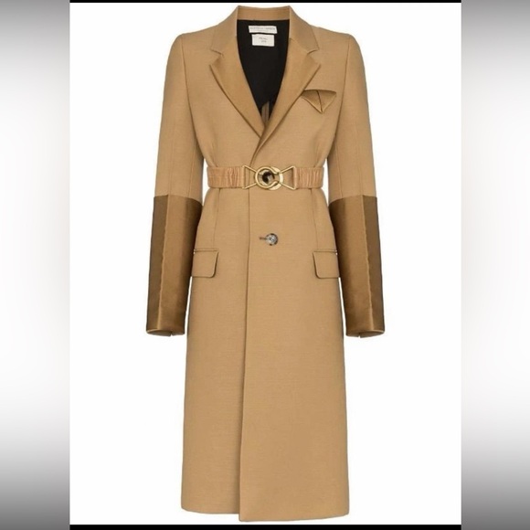 🚩steal authentic Bottega Veneta Tan Belted Coat - Picture 7 of 8